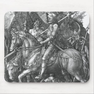 Knight, Death and the Devil, 1513 (engraving) Mouse Mat