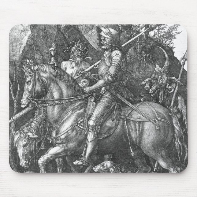 Knight, Death and the Devil, 1513 (engraving) Mouse Mat (Front)