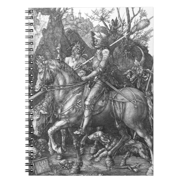 Knight, Death and the Devil, 1513 (engraving) Notebook (Front)