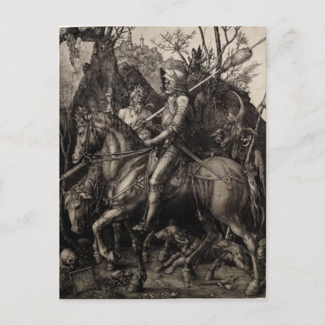 Knight, Death and the Devil by Albrecht Durer Postcard (Front)