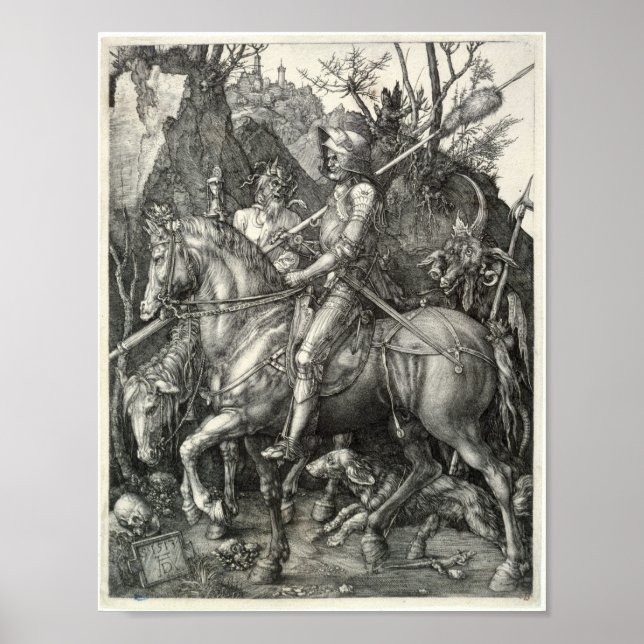 Knight, Death and the Devil (Durer 1513) Poster (Front)
