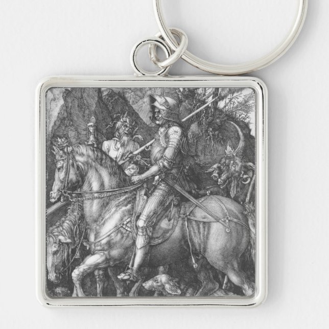 'Knight, Death and the Devil' Key Ring (Front)