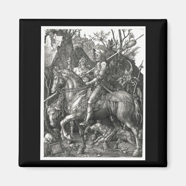 Knight, Death & the Devil - Albrecht Dürer c. 1513 Magnet (Front)