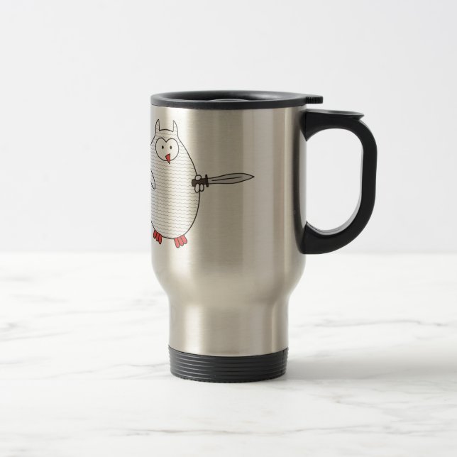 Knight Dispute Hoot Travel Mug (Right)