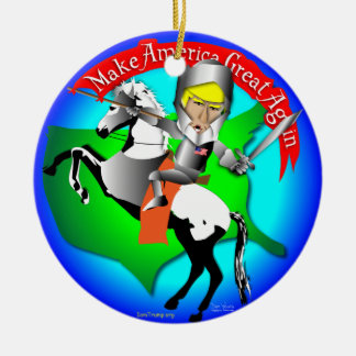 Knight Donald Trump Ceramic Tree Decoration