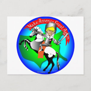 Knight Donald Trump Postcard