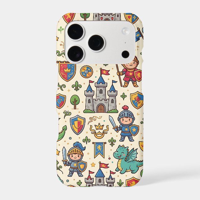 Knight Dragon Castle iPhone 17 Case (Back)