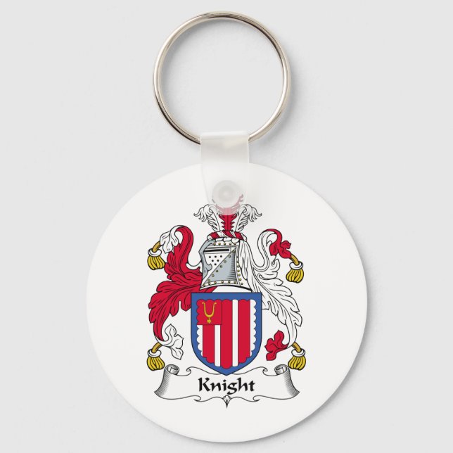 Knight Family Crest Key Ring (Front)