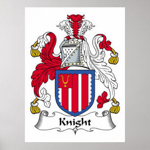 Knight Family Crest Poster