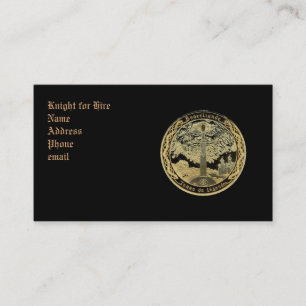 Knight for Hire Business Card