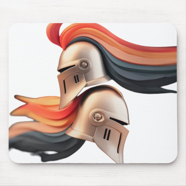 knight helmets mouse mat (Front)
