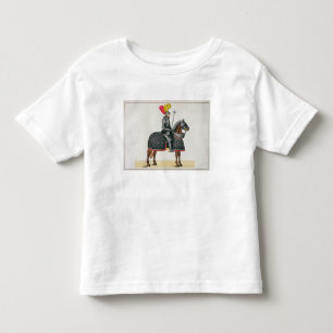 Knight in armour on his horse, plate from 'A Histo Toddler T-Shirt