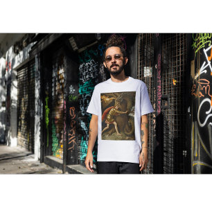 Knight in Golden Armor vs. The Dragon T-Shirt