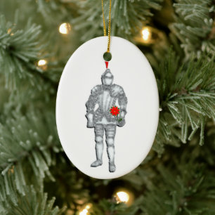 Knight in Shining Armour Ceramic Ornament