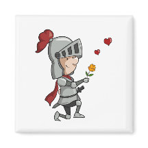 Knight in Shining Armour Fridge Magnet