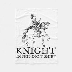 Knight In Shining Armour Halloween Renaissance Fai Fleece Blanket