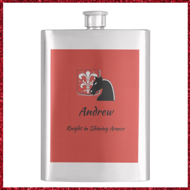 Knight in Shining Armour Hip Flask (Creator Uploaded)