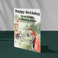 Knight Mediaeval Birthday Card 