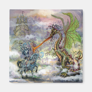 Knight n Dragon Magnet