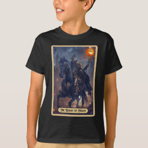 Knight Of Fright Halloween Rider Halloween Tarot C T-Shirt