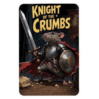Knight of the Crumb Comic Book Rat Magnet