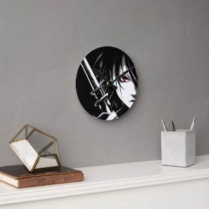knight Of The Night Round Clock