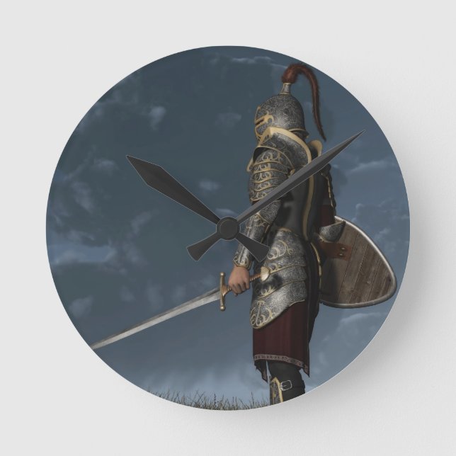 Knight of the Storm Round Clock (Front)