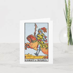 Knight of wands - Rider Waite Smith tarot Card