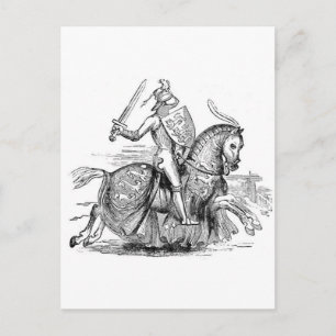 Knight on Horsback Postcard