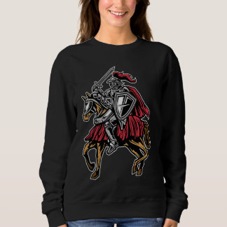 Knight on horse sweatshirt