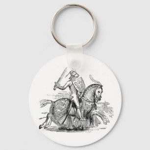 Knight on Horseback Key Ring