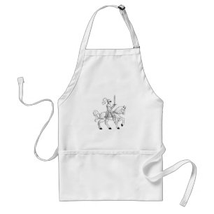 Knight On Horseback Mediaeval Fairytale Renaissanc Standard Apron
