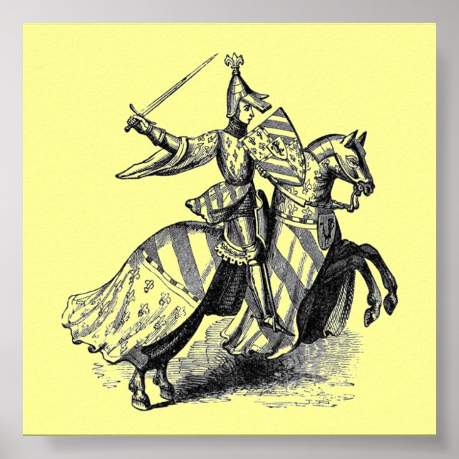Knight on Horseback Poster (Front)
