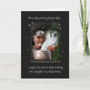 Knight on White Horse (not only for Birthdays ;-) Card