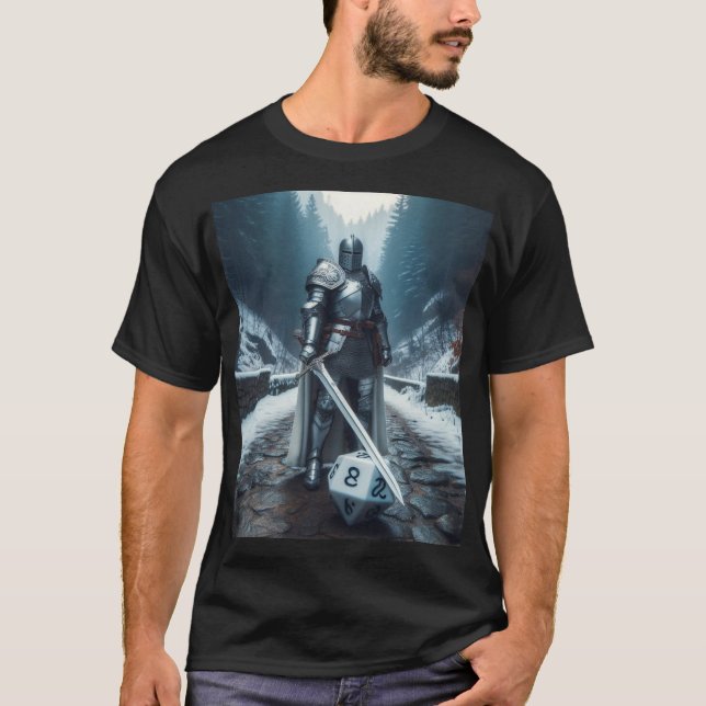 knight or paladin in full plate armour   T-Shirt (Front)