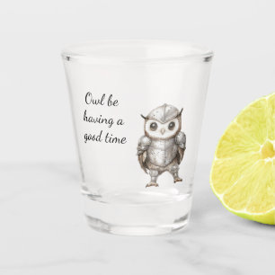 Knight Owl in Shining Armor Shot Glass