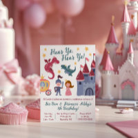 Knight & Princess, Dragon, Castle Birthday Party