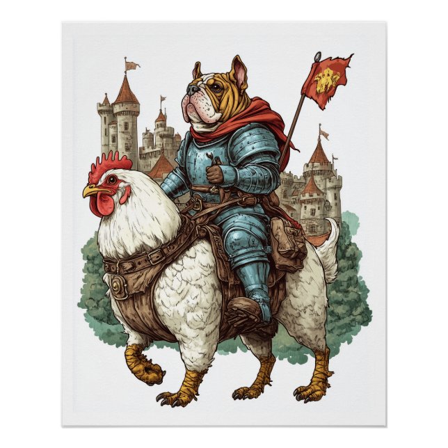 Knight Pup � Medieval Hero Dog Poster (Front)