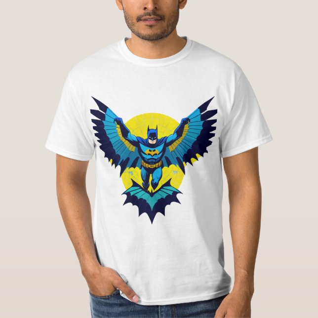 "Knight Radiant: Batman Reforged in Blue Flame" T-Shirt (Front)