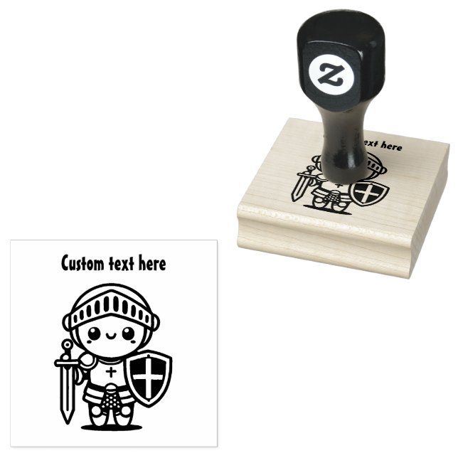 Knight  rubber stamp (Stamped)