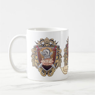 Knight Shield Surname Coffee Mug