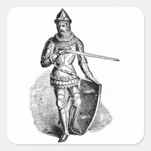 Knight Square Sticker