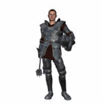 Knight Standing Photo Sculpture<br><div class="desc">2x3 knight figure for display or gaming. Armed with mace and waiting for battle!</div>