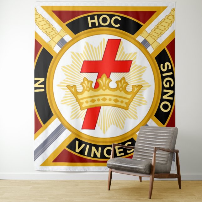Knight Templar backdrop Tapestry (In Situ)