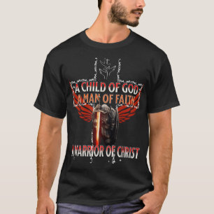 Knight Templar Christian Kneeling Child Of God Man T-Shirt