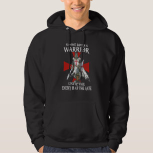 Knight Templar Christian Warrior Men Until The Ene Hoodie