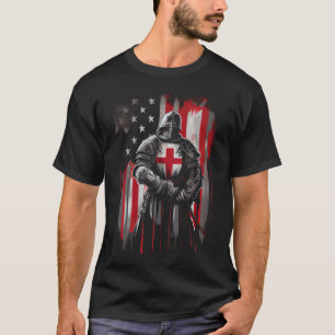 Knight Templar Christian Warrior Of God Crusader T-Shirt
