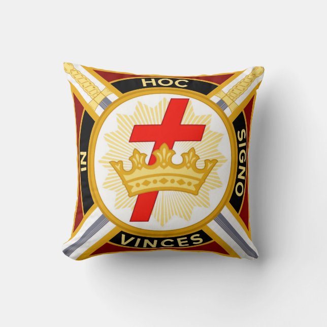 Knight Templar Cushion (Front)