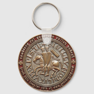 KNIGHT TEMPLAR GEO COIN KEY RING