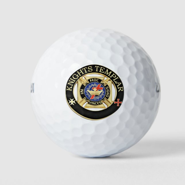 Knight Templar Golf Balls (Front)